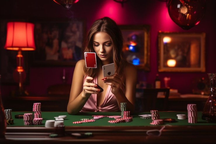Pemain membaca ketentuan bonus di layar ponsel dalam suasana santai di rumah